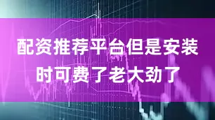 配资推荐平台但是安装时可费了老大劲了